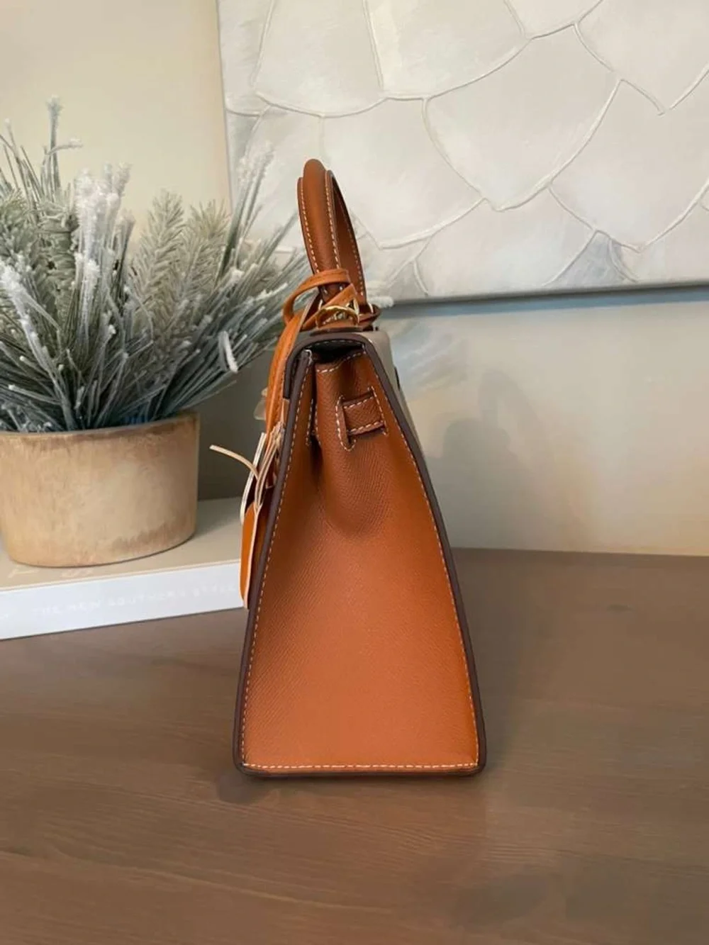 H Kelly bag 25cm Trench Gold bi-color epsom Sellier GHW - Picture 4 of 7